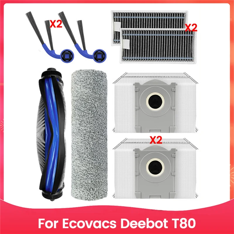 【Flash-Deal!】8PCS Roller Side Brush Hepa Filter Dust Bag Replacement For Ecovacs Deebot T80 Vacuum Cleaner Parts
【Flash-Deal!】8PCS Roller Side Brush Hepa Filter Dust Bag Replacement For Ecovacs Deebot T80 Vacuum Cleaner Parts