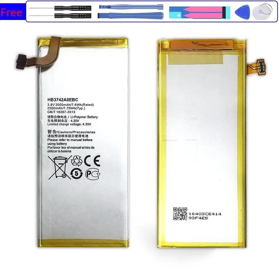 Mobile Phone Battery Premium Replacement 2050Mah HB3742A0EBC For Huawei Ascend P6 P6-U06 P6-C00 P6-T00 G6 G620 G621 G620s G630
Mobile Phone Battery Premium Replacement 2050Mah HB3742A0EBC For Huawei Ascend P6 P6-U06 P6-C00 P6-T00 G6 G620 G621 G620s G630