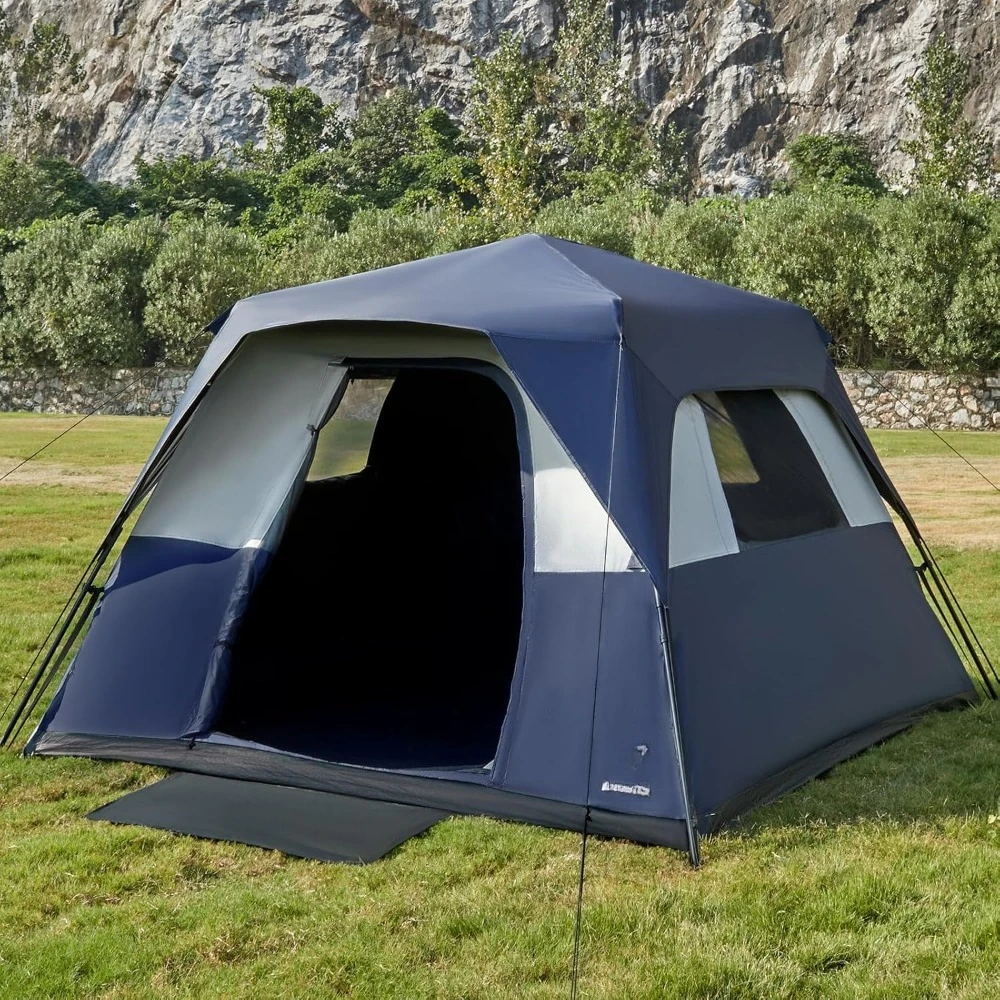 6 Person Blackout Camping Tent Instant Cabin Tents for Family with Rainfly, 60s Easy Setup, Water-resistant,Awnings
6 Person Blackout Camping Tent Instant Cabin Tents for Family with Rainfly, 60s Easy Setup, Water-resistant,Awnings