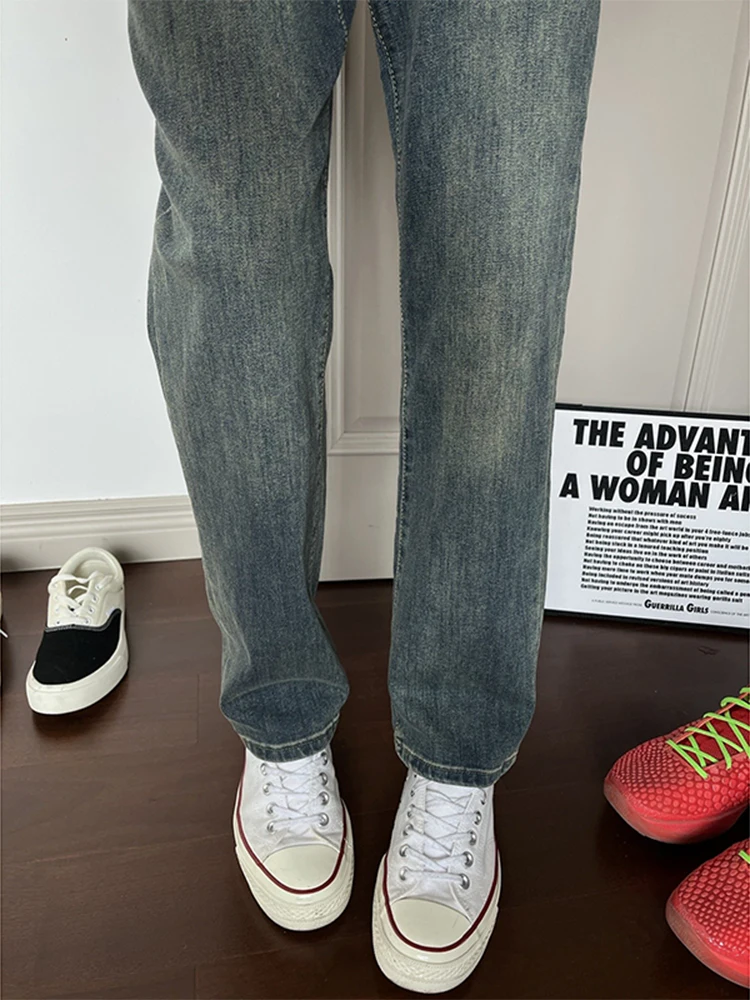 American Retro Blue Jeans Men's Sle 2025 Summer Cleanfit Slimming Pants Narrow Straight Leg Long Trousers Youth Trend
American Retro Blue Jeans Men's Sle 2025 Summer Cleanfit Slimming Pants Narrow Straight Leg Long Trousers Youth Trend