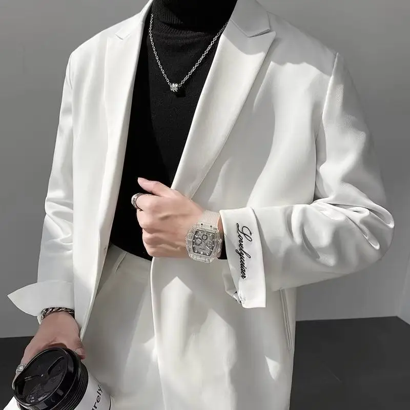 Spring and Autumn Grey Small Suit Coat for Men's Korean Version Trendy Loose Men's Casual Suit Single Handsome
Spring and Autumn Grey Small Suit Coat for Men's Korean Version Trendy Loose Men's Casual Suit Single Handsome