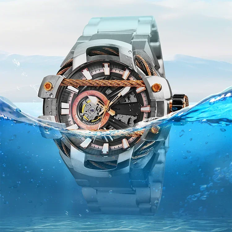 100M Waterproof Luminous Men's Watches Stainless Steel Material Mechanical Watches Custom Logo Luxury Watch
100M Waterproof Luminous Men's Watches Stainless Steel Material Mechanical Watches Custom Logo Luxury Watch