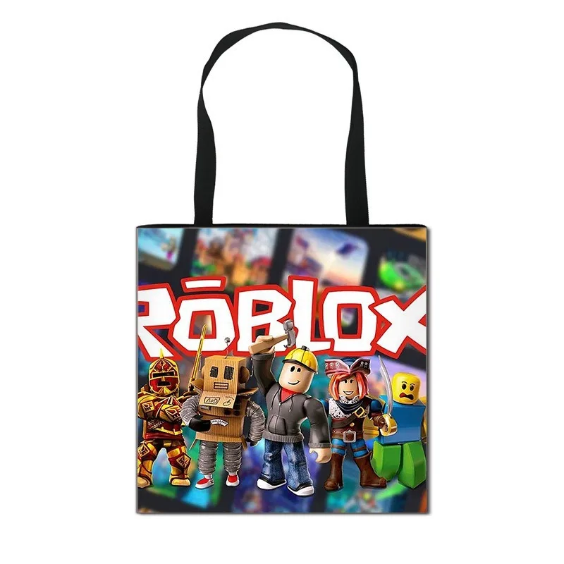 Популярные сумки для покупок с принтом мультяшных персонажей ROBLOXS, вместительные сумки-тоут, сумки для хранения, сумки для супермаркета
Популярные сумки для покупок с принтом мультяшных персонажей ROBLOXS, вместительные сумки-тоут, сумки для хранения, сумки для супермаркета