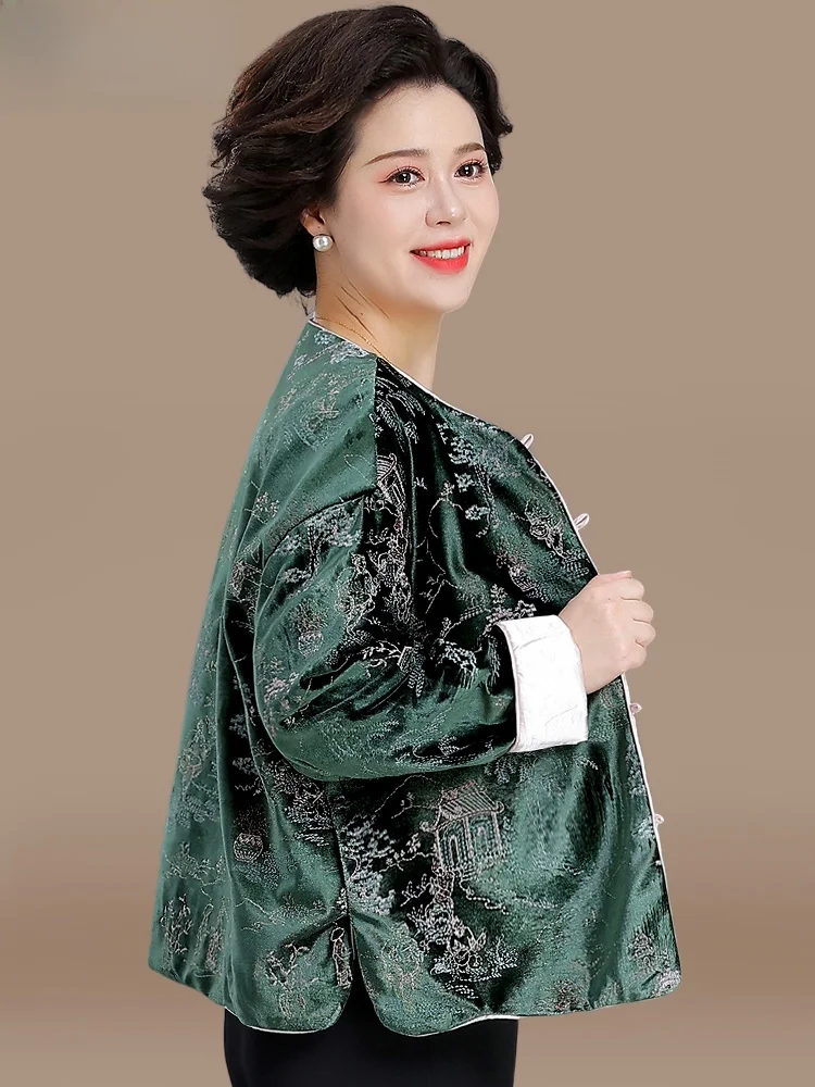 Модная женская вельветовая куртка для женщин среднего возраста, осенне-весенняя, свободного кроя, в корейском стиле, для повседневной носки
Модная женская вельветовая куртка для женщин среднего возраста, осенне-весенняя, свободного кроя, в корейском стиле, для повседневной носки