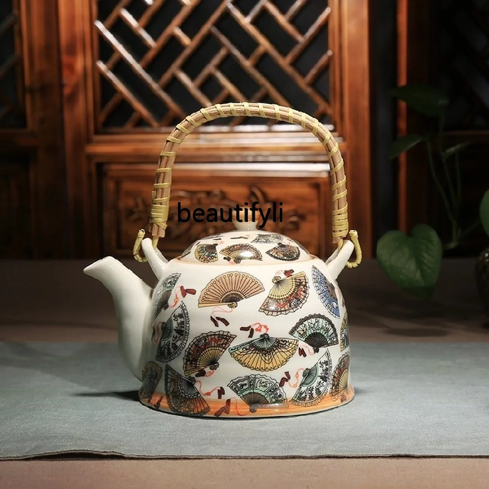 zqRetro Children's Tea Teapot Porcelain Japanese Old-Fashioned Restaurant Tea Large Ceramic Water Pitcher Hotel Boiling Water
zqRetro Children's Tea Teapot Porcelain Japanese Old-Fashioned Restaurant Tea Large Ceramic Water Pitcher Hotel Boiling Water