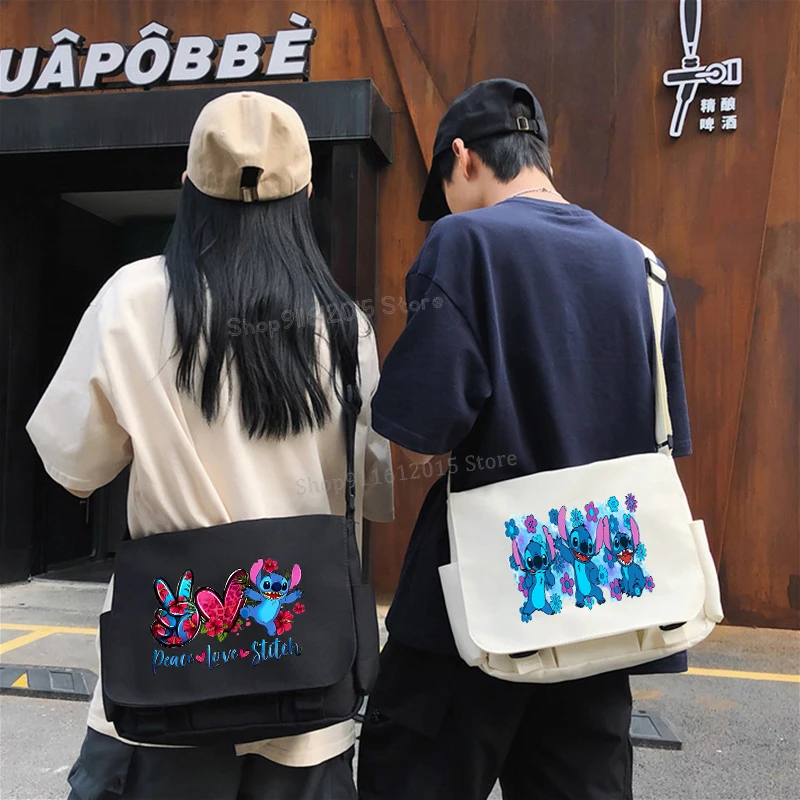 Canvas Crossbody Bags for Women Cute Stitch Y2k Girl Messenger Bag Large Capacity Female Shoulder Bag Casual Print School Bags
Canvas Crossbody Bags for Women Cute Stitch Y2k Girl Messenger Bag Large Capacity Female Shoulder Bag Casual Print School Bags