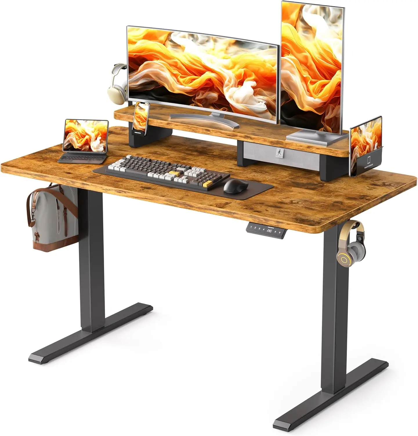 48x24 Inches Electric Standing Desk With Drawer and Monitor Stand, Height Adjustable for Home Office, Ergonomic Sit to Stand
48x24 Inches Electric Standing Desk With Drawer and Monitor Stand, Height Adjustable for Home Office, Ergonomic Sit to Stand
