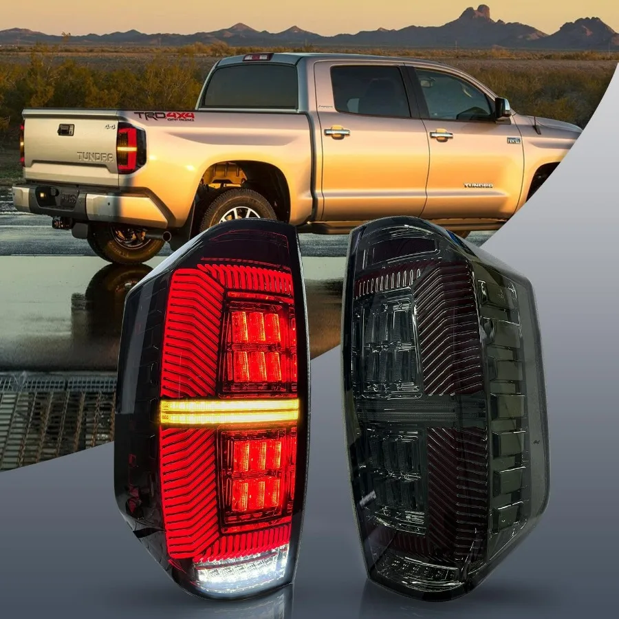 Светодиодные задние фонари для Tundra 20142021, задние фонари в сборе для Tundra SR SR5 Limited Platinum 1794 TRD Pro с последовательностью запуска 
Светодиодные задние фонари для Tundra 20142021, задние фонари в сборе для Tundra SR SR5 Limited Platinum 1794 TRD Pro с последовательностью запуска