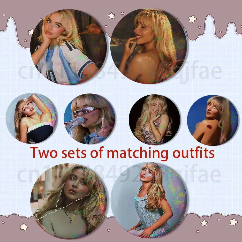 Bring Your Love Sabrina Carpenter HD Print Round Lapel Pins Pretty Derby 2 piece set Round Display Brooches Brooch Badges
Bring Your Love Sabrina Carpenter HD Print Round Lapel Pins Pretty Derby 2 piece set Round Display Brooches Brooch Badges