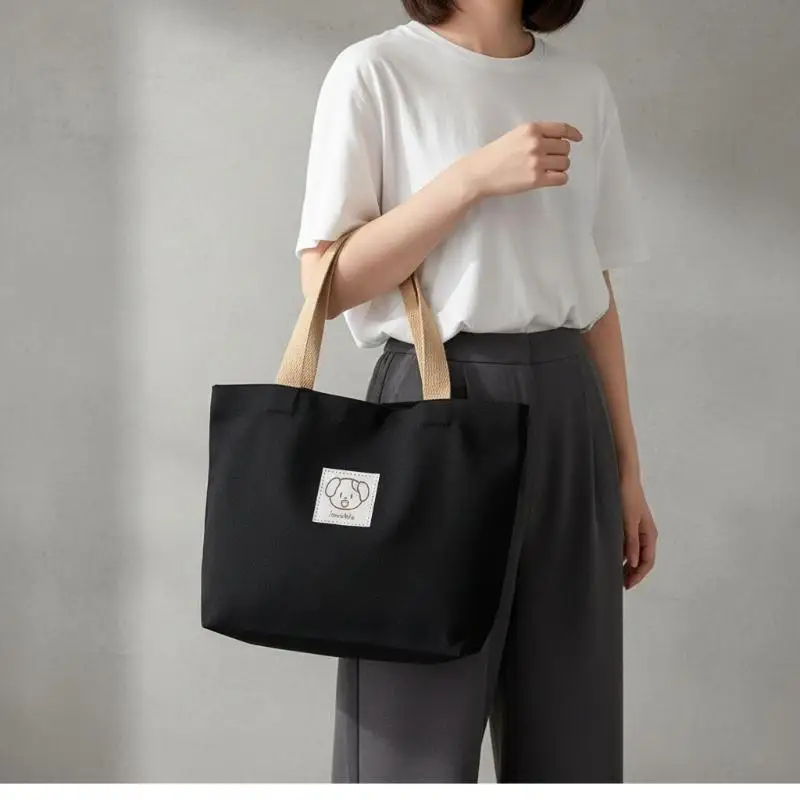 Simple Large Capacity Canvas Tote Shoulder Bag Fashion Female Office Commuter Handbag Daily Work Travel Shopping Portable Bag
Simple Large Capacity Canvas Tote Shoulder Bag Fashion Female Office Commuter Handbag Daily Work Travel Shopping Portable Bag