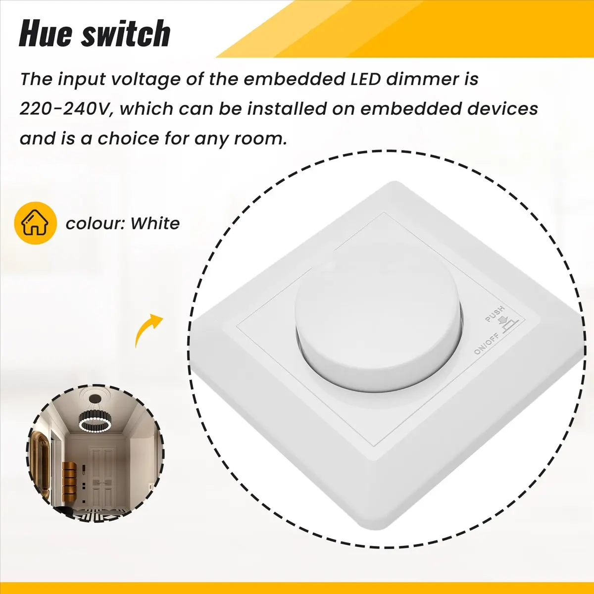 Delighted — светодиодный диммер, заподлицо для светодиодов с регулируемой яркостью и галогенном, светодиодный диммер мощностью 5–300 Вт, диммер с фазовым управлением
Delighted — светодиодный диммер, заподлицо для светодиодов с регулируемой яркостью и галогенном, светодиодный диммер мощностью 5–300 Вт, диммер с фазовым управлением