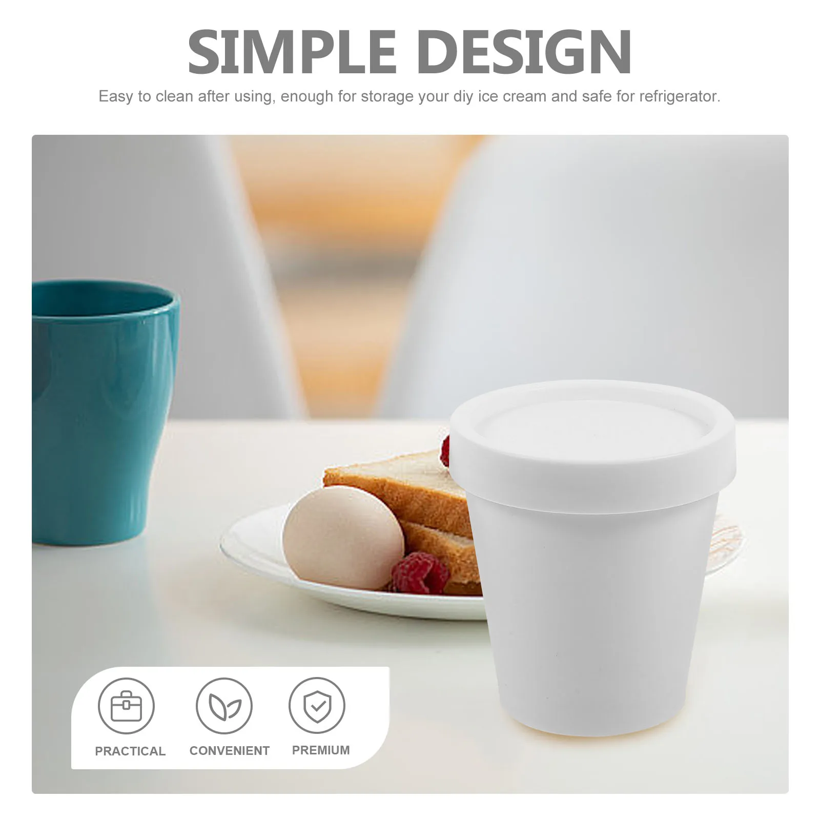 6pcs Ice Cream Containers Reusable Cups Dark PP Easy Clean Storage Boxes Freezer Household
6pcs Ice Cream Containers Reusable Cups Dark PP Easy Clean Storage Boxes Freezer Household