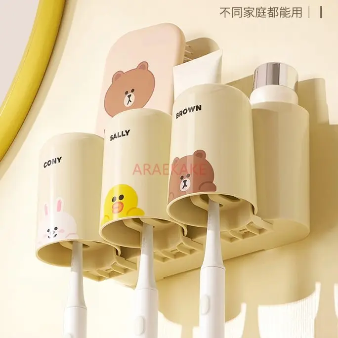 1set Suction cup toothbrush storage rack wall mounted for a family of three to brush teeth, bathroom mouthwash cup holder
1set Suction cup toothbrush storage rack wall mounted for a family of three to brush teeth, bathroom mouthwash cup holder