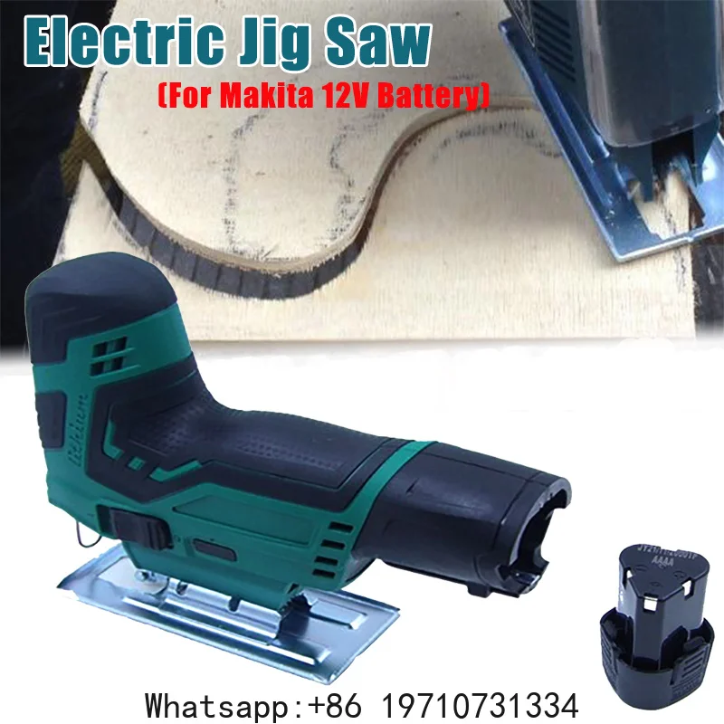 Cordless Jig Saw 80mm Portable Electric Jigsaw Rechargeable Mini Logging Saw Wood Cutting Power Tool with 1 Rechargable Battery
Cordless Jig Saw 80mm Portable Electric Jigsaw Rechargeable Mini Logging Saw Wood Cutting Power Tool with 1 Rechargable Battery