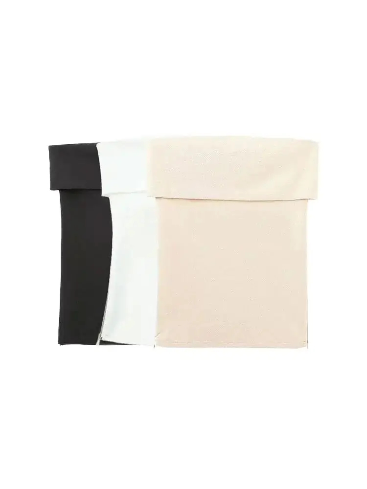 TRZA Women Fashion Side Zipper Cropped Bustier Tops Sexy Strapless Straight Neck Female Camis Mujer
TRZA Women Fashion Side Zipper Cropped Bustier Tops Sexy Strapless Straight Neck Female Camis Mujer