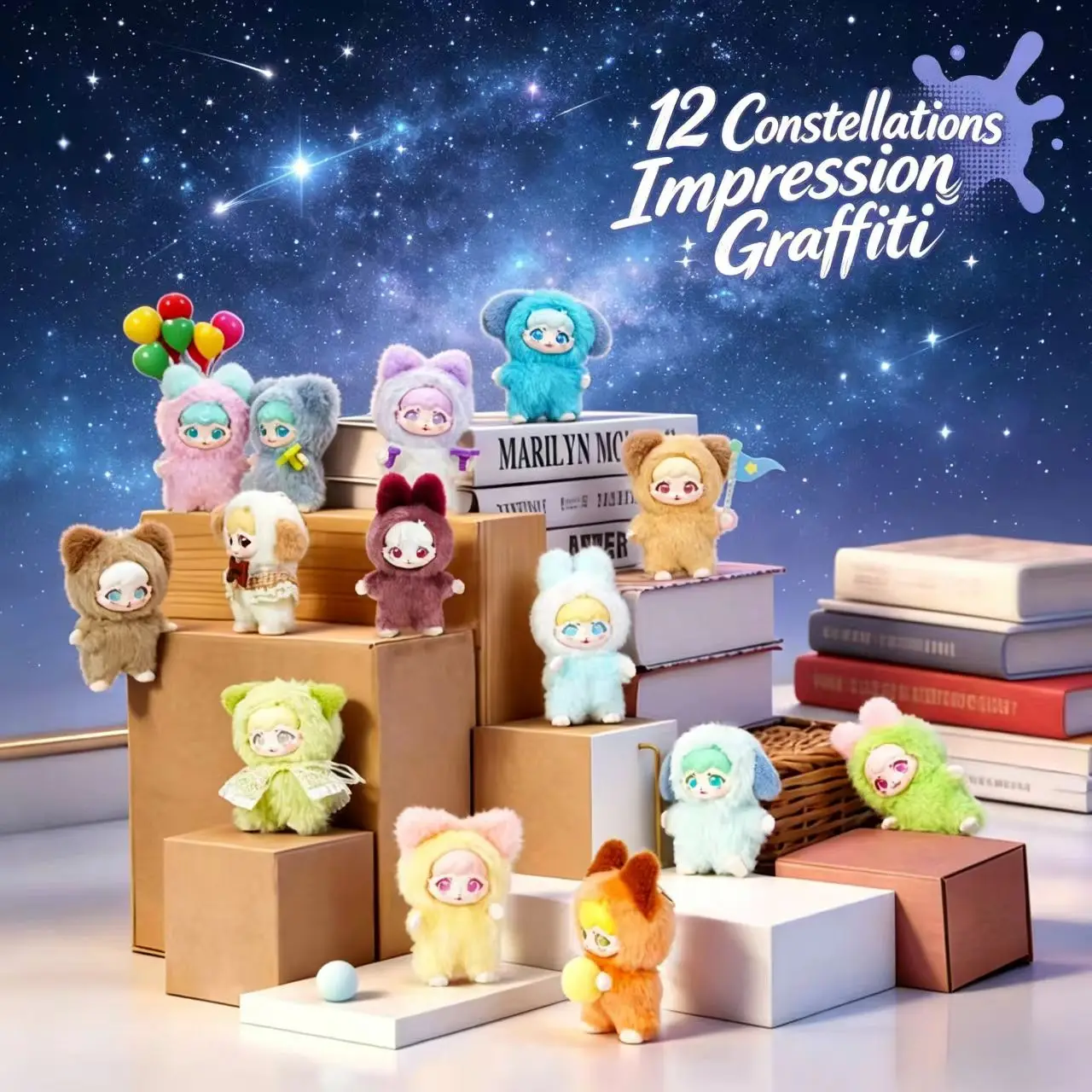 12 Zodiac Sign Impression Graffiti 10cm Vinyl Plush Doll Bag Keychain Anime Girl Collectible Decorative Gift Pendant
12 Zodiac Sign Impression Graffiti 10cm Vinyl Plush Doll Bag Keychain Anime Girl Collectible Decorative Gift Pendant