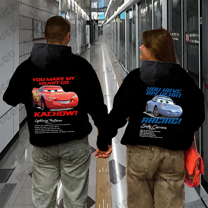 2026, толстовки с принтом Lightning Mcqueen и Sally для пар для женщин и мужчин, осенне-зимняя хлопковая толстовка с длинными рукавами, топы большого размера
2026, толстовки с принтом Lightning Mcqueen и Sally для пар для женщин и мужчин, осенне-зимняя хлопковая толстовка с длинными рукавами, топы большого размера