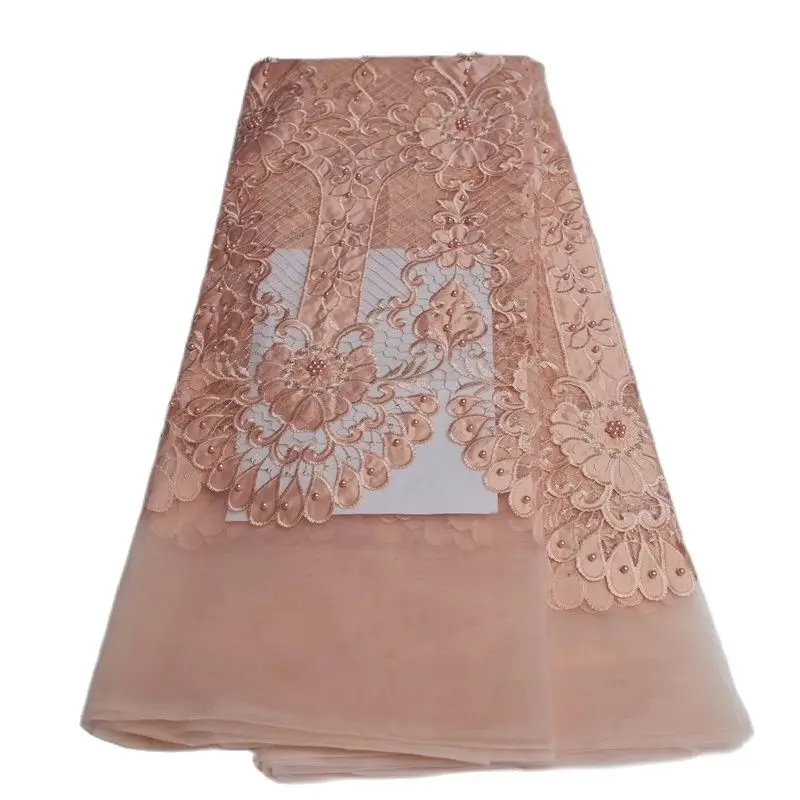 New Arrival Embroidered Beaded Tulle French Lace High Quality African Tulle Lace Fabrics For Wedding 5 Yards Per Lot
New Arrival Embroidered Beaded Tulle French Lace High Quality African Tulle Lace Fabrics For Wedding 5 Yards Per Lot