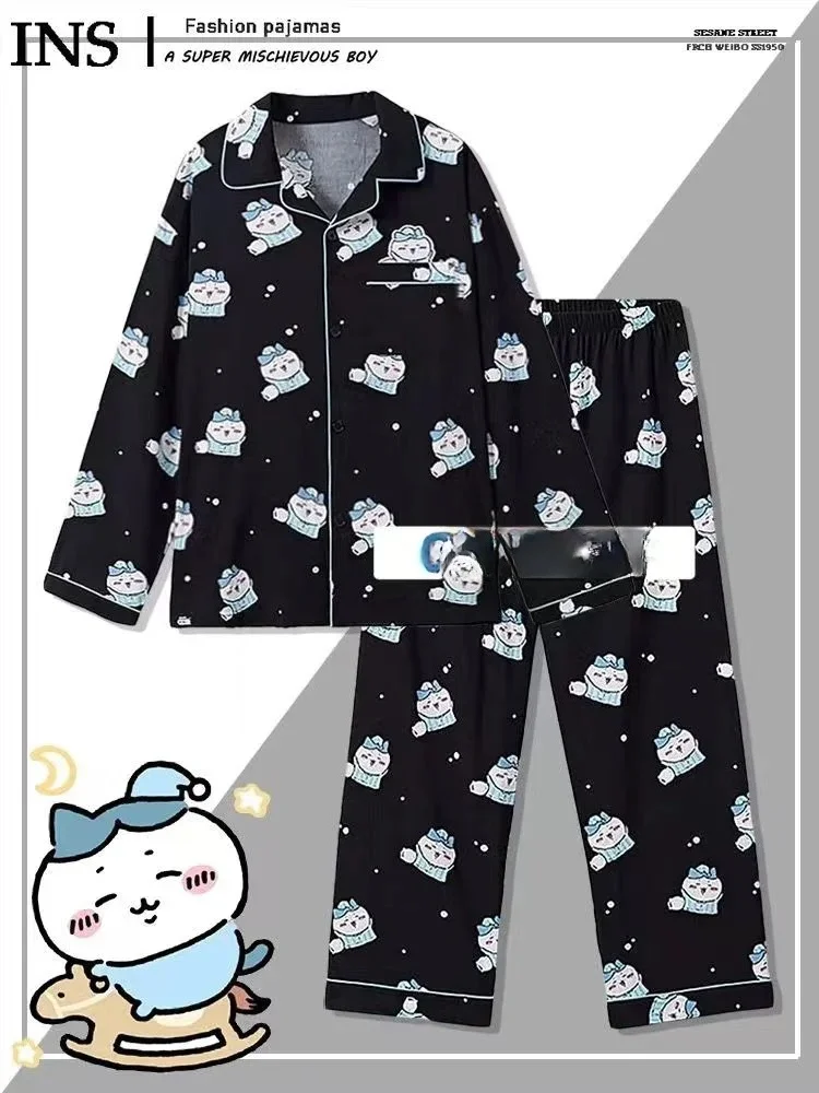 yiji Pajamas, Fashionable and Comfortable, Loose Hachiware, Usagi Cartoon Cute Pajamas, Casual Cartoon Home Clothes Set
yiji Pajamas, Fashionable and Comfortable, Loose Hachiware, Usagi Cartoon Cute Pajamas, Casual Cartoon Home Clothes Set