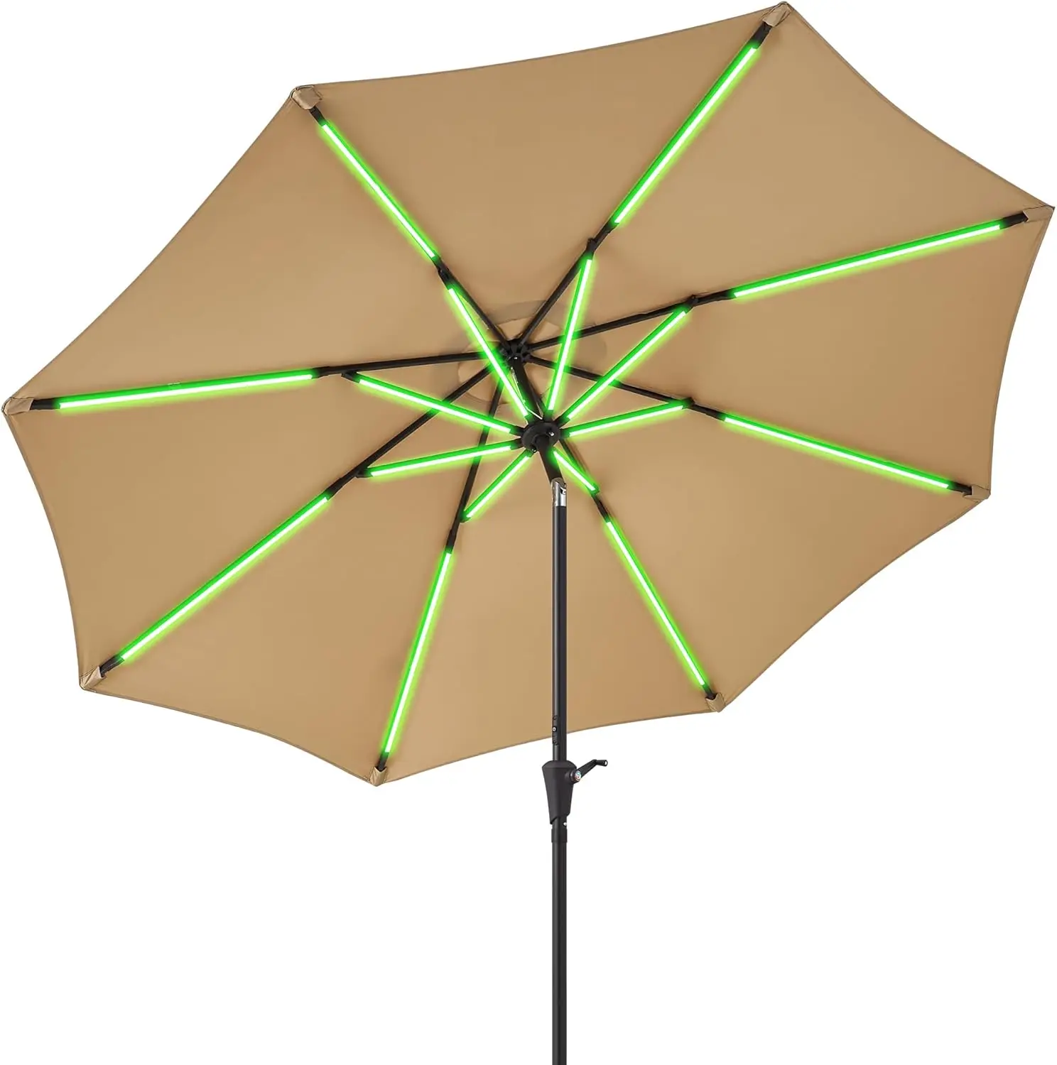 9-10 ft Outdoor Patio Umbrella with Solar Lights, Power Bank Charging, Heavy Duty Windproof Design for Beach Pool Deck
9-10 ft Outdoor Patio Umbrella with Solar Lights, Power Bank Charging, Heavy Duty Windproof Design for Beach Pool Deck