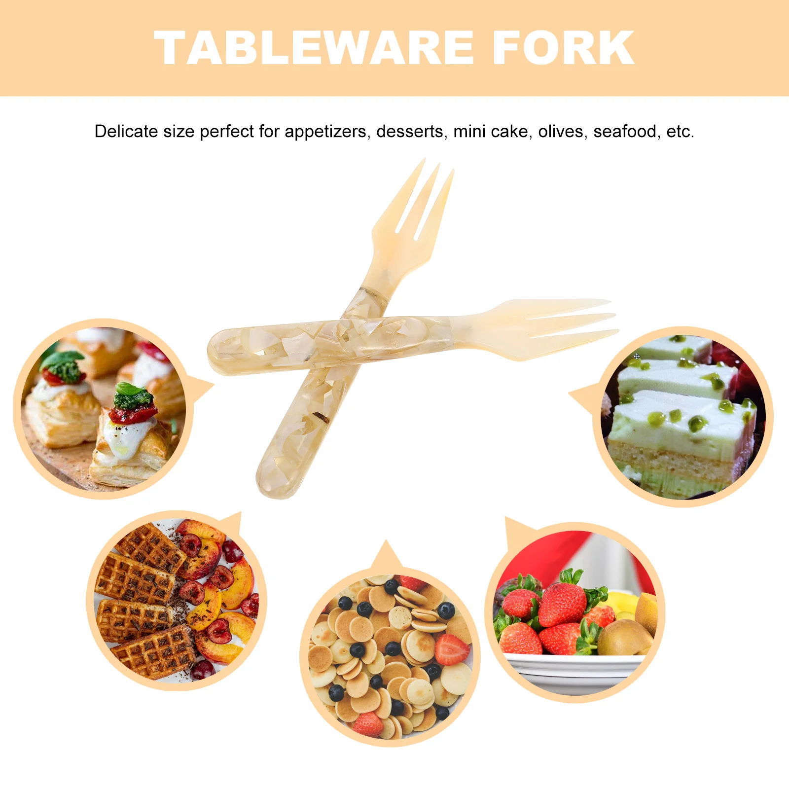 2Pcs Fruit Forks Elegant Cake Forks Premium Material Long Lasting Comfortable Touch Easy Clean Perfect for Parties
2Pcs Fruit Forks Elegant Cake Forks Premium Material Long Lasting Comfortable Touch Easy Clean Perfect for Parties