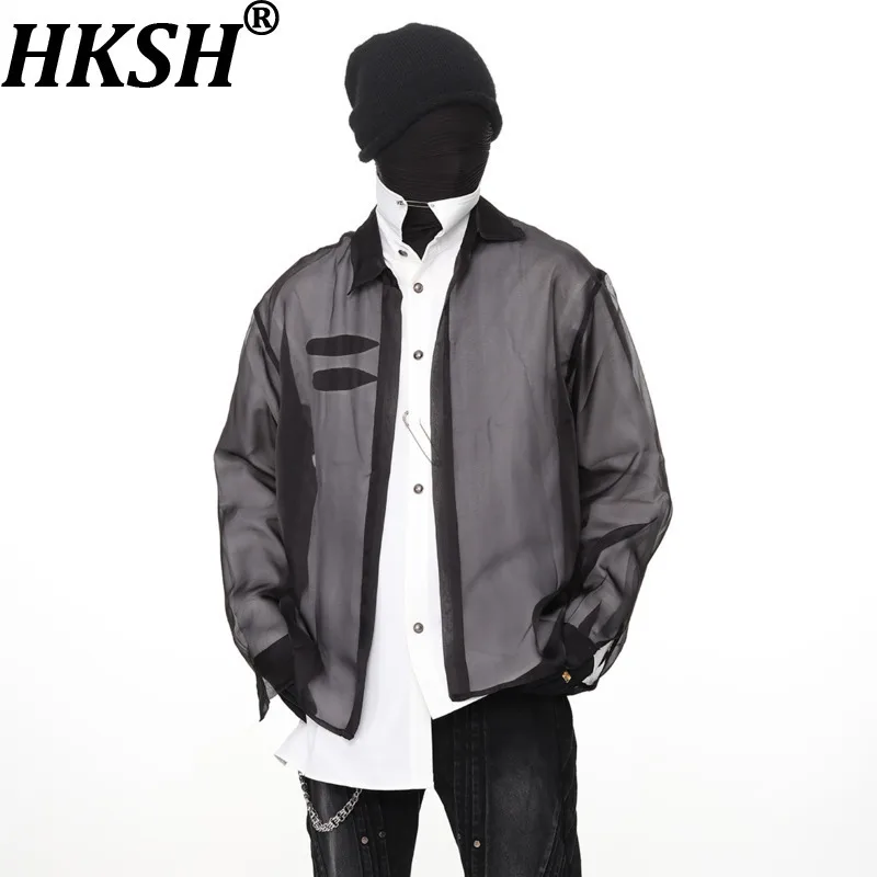 HKSH Spring Autumn New Men's Tide Mesh Layered Structure Long Sleeve Shirts Design High-End Trendy Casual Two-Piece Tops HK12120
HKSH Spring Autumn New Men's Tide Mesh Layered Structure Long Sleeve Shirts Design High-End Trendy Casual Two-Piece Tops HK12120