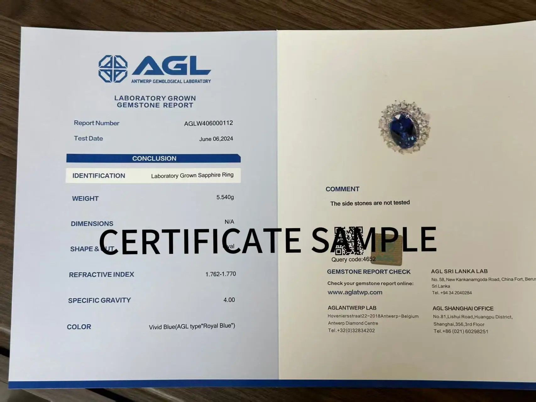 Chu Ping Fine Jewelry AGL Certificate Can be Provided Refusal Of Individual Photography
Chu Ping Fine Jewelry AGL Certificate Can be Provided Refusal Of Individual Photography