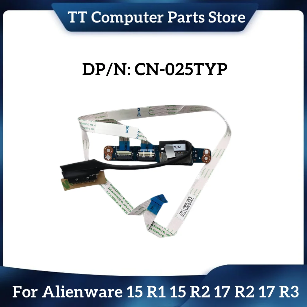 TT New Original For Dell Alienware 15 R1 15 R2 17 R2 17 R3 Power Button Board W/ Cables LS-B753P 25TYP 025TYP Free Shipping
TT New Original For Dell Alienware 15 R1 15 R2 17 R2 17 R3 Power Button Board W/ Cables LS-B753P 25TYP 025TYP Free Shipping