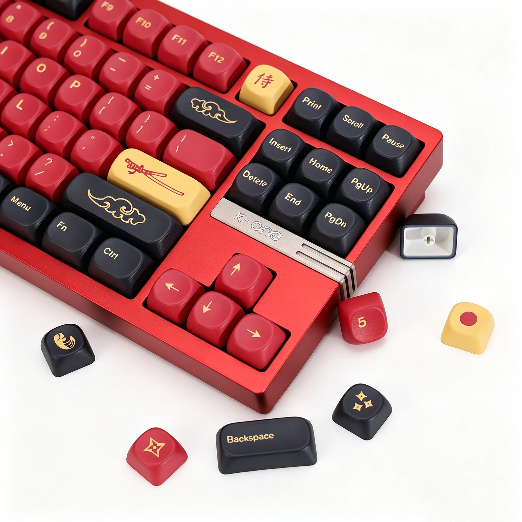 KBDiy GMK Red Samurai Keycaps Retro KOA MOA Profile PBT Keycap Custom DIY For 75% Magnetic Switches Mechanical Keyboard Key Caps
KBDiy GMK Red Samurai Keycaps Retro KOA MOA Profile PBT Keycap Custom DIY For 75% Magnetic Switches Mechanical Keyboard Key Caps