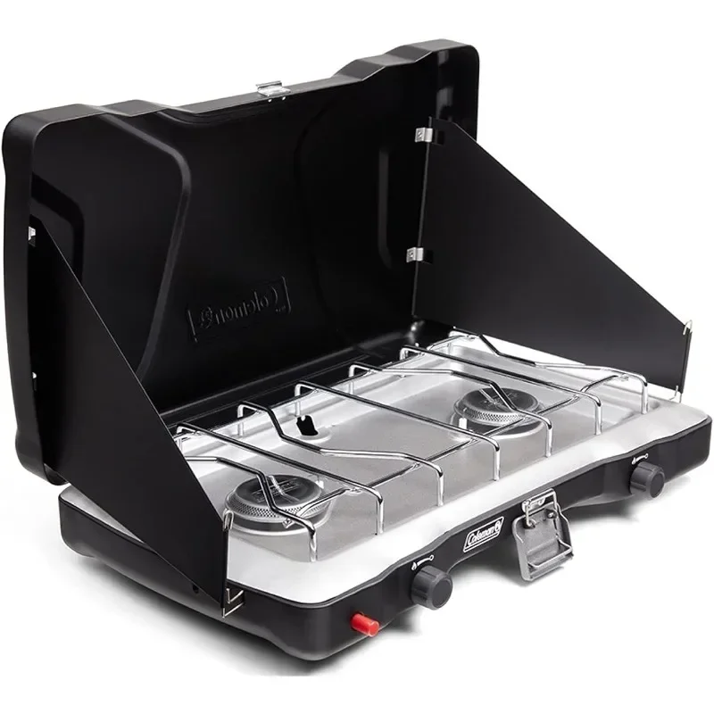 Coleman Triton+ 2-Burner Propane Camping Stove, Push-Button Instant Ignition, Portable Camp Grill, Adjustable Burners,
Coleman Triton+ 2-Burner Propane Camping Stove, Push-Button Instant Ignition, Portable Camp Grill, Adjustable Burners,