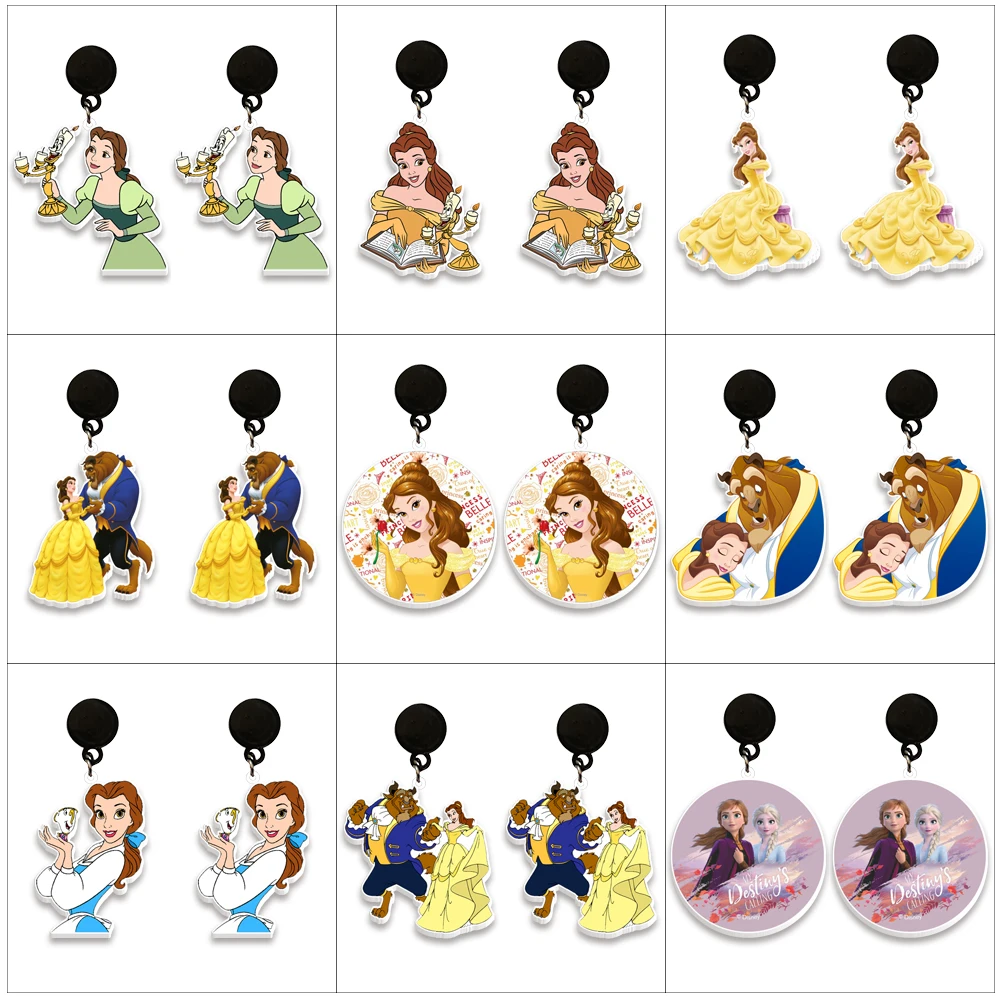 Beauty and The Beast Belle Disney Princess Pendant Earrings Design Drop Earrings Acrylic Women Girl Jewelry Accessories Gifts
Beauty and The Beast Belle Disney Princess Pendant Earrings Design Drop Earrings Acrylic Women Girl Jewelry Accessories Gifts