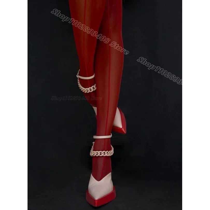 White Platform Chain Decor Pumps Pointed Toe High Heels New Fashion British Style Party Women Sandals 2024 Zapatos Para Mujere
White Platform Chain Decor Pumps Pointed Toe High Heels New Fashion British Style Party Women Sandals 2024 Zapatos Para Mujere