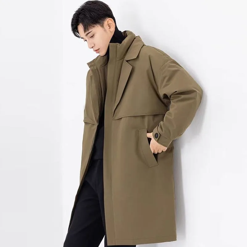 Two Pieces of Mid-length Thickened Goose Down Jackets with High-end Casual Trench Coats and Lapels for Autumn and Winter Fashion
Two Pieces of Mid-length Thickened Goose Down Jackets with High-end Casual Trench Coats and Lapels for Autumn and Winter Fashion