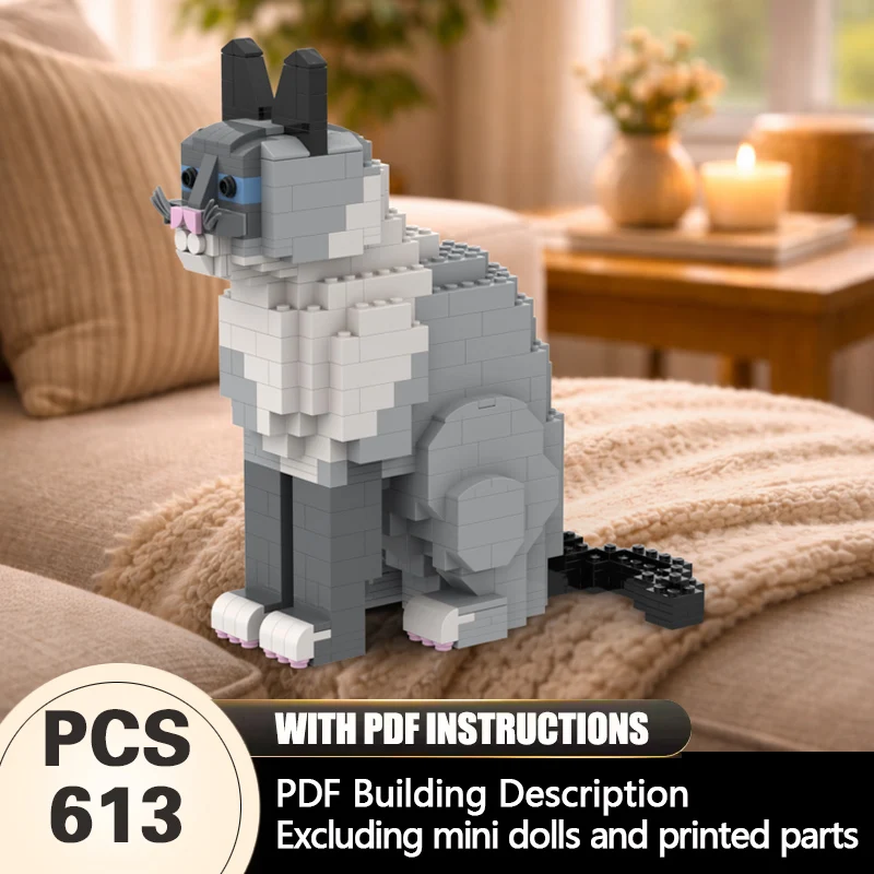 Creators Animal Series Model MOC Building Bricks Colorpoint Cat Modular Technology Gifts Holiday Assemble Children Toys Suit
Creators Animal Series Model MOC Building Bricks Colorpoint Cat Modular Technology Gifts Holiday Assemble Children Toys Suit