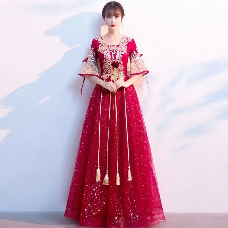 2024 Spring New Y2k Banquet Evening Dresses Women Slim Elegant Oversize 5XL Birthday Party Dress Female Bridesmaid Clothing
2024 Spring New Y2k Banquet Evening Dresses Women Slim Elegant Oversize 5XL Birthday Party Dress Female Bridesmaid Clothing