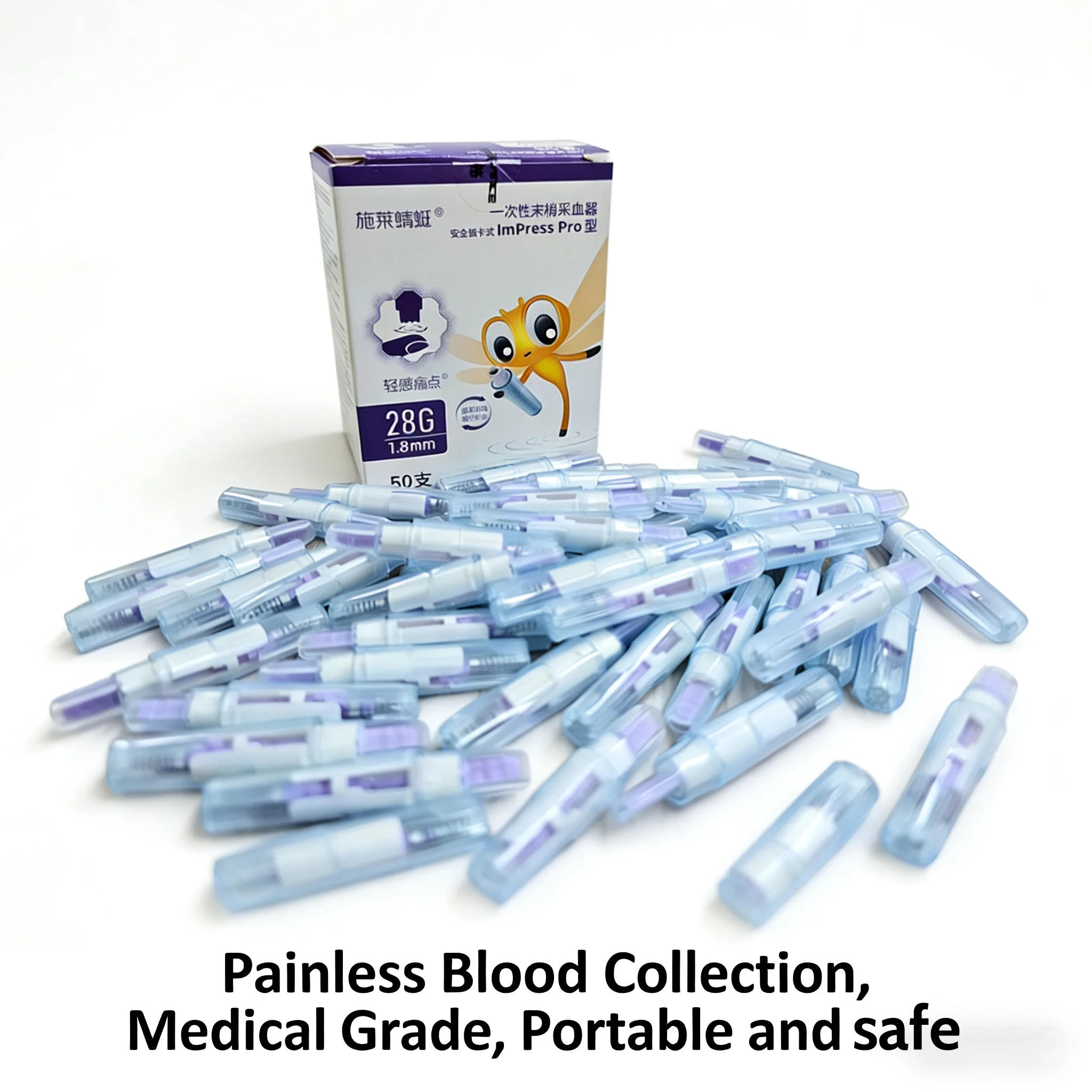 50/100/250 pcs Sterile Disposable painless Lancets Blood Collection Needle Auto retraction Sterilize Sample Blood letting
50/100/250 pcs Sterile Disposable painless Lancets Blood Collection Needle Auto retraction Sterilize Sample Blood letting
