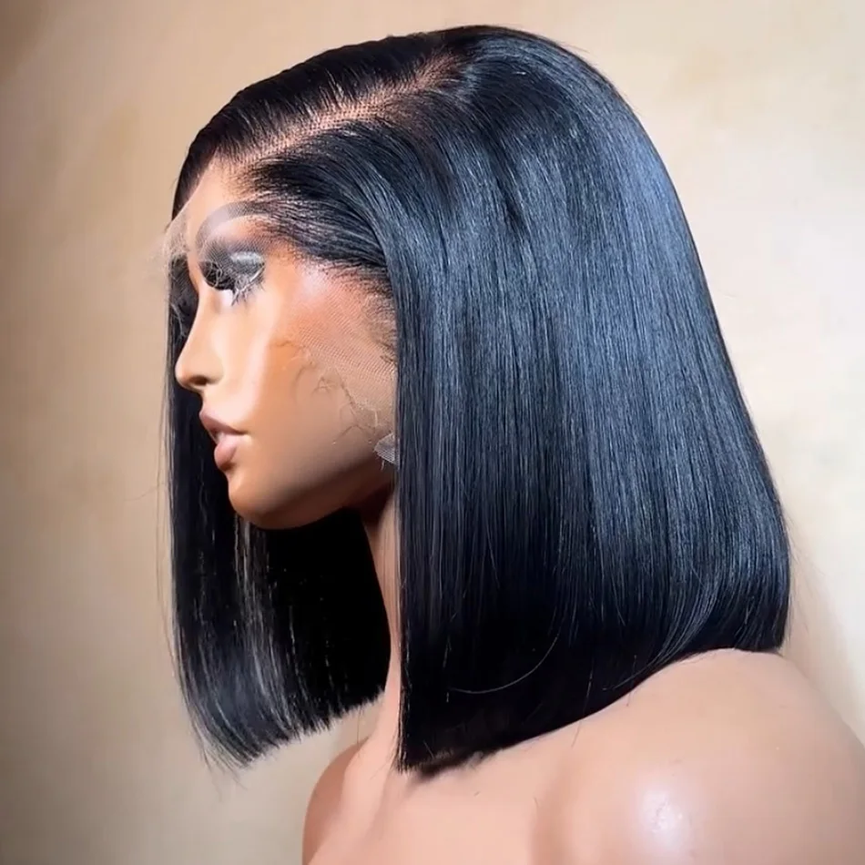 250% Density Bob Wigs Straight Glueless Human Hair Lace Front Wigs 13x4 Short Bob Brazilian Remy Hair Preplucked Lace Front Wigs
250% Density Bob Wigs Straight Glueless Human Hair Lace Front Wigs 13x4 Short Bob Brazilian Remy Hair Preplucked Lace Front Wigs