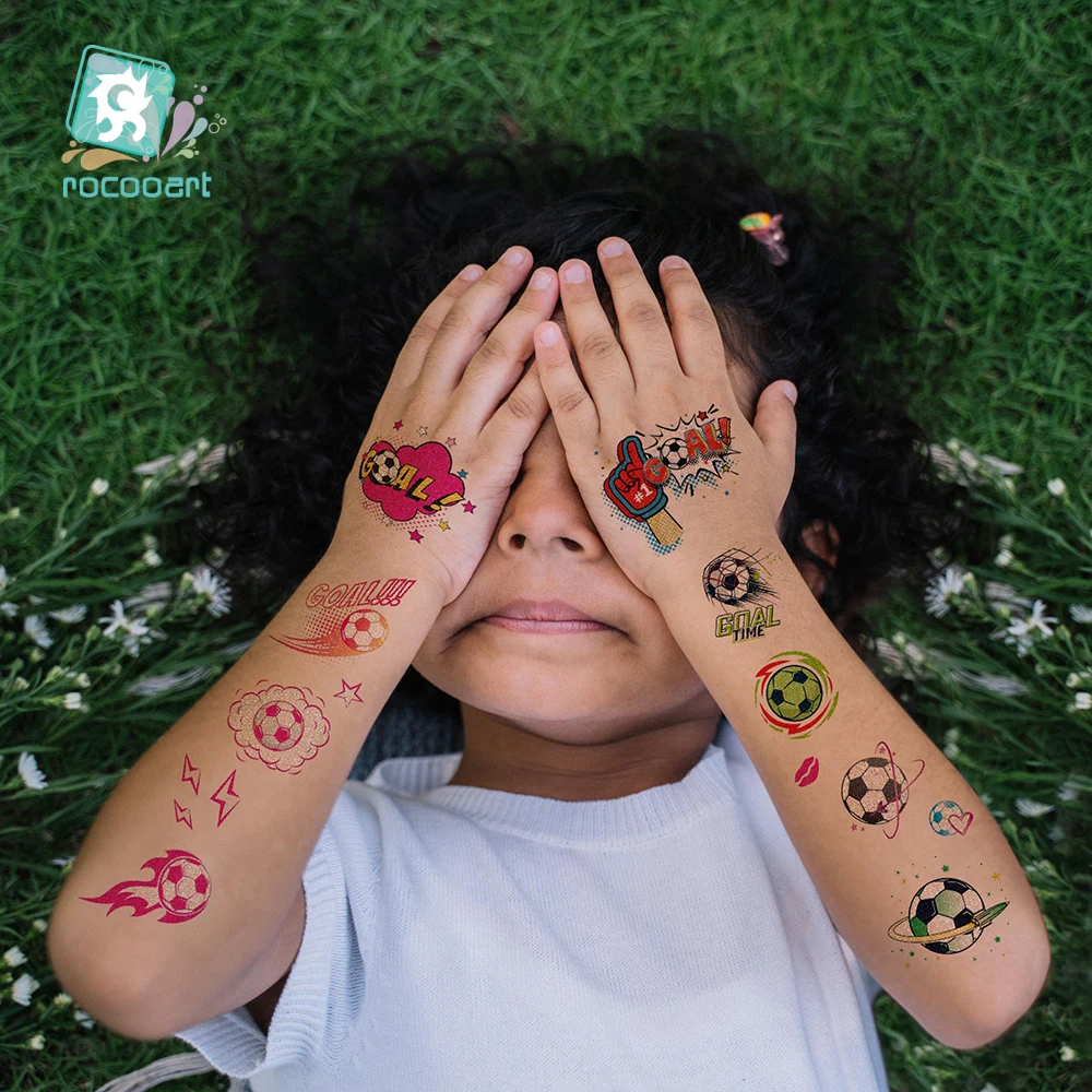 20Sheets Glitter Temporary Tattoos for Children Football Soccer Fan Fake Tattoo Sticker Temporary Tattoo Sticker Waterproof Boys
20Sheets Glitter Temporary Tattoos for Children Football Soccer Fan Fake Tattoo Sticker Temporary Tattoo Sticker Waterproof Boys