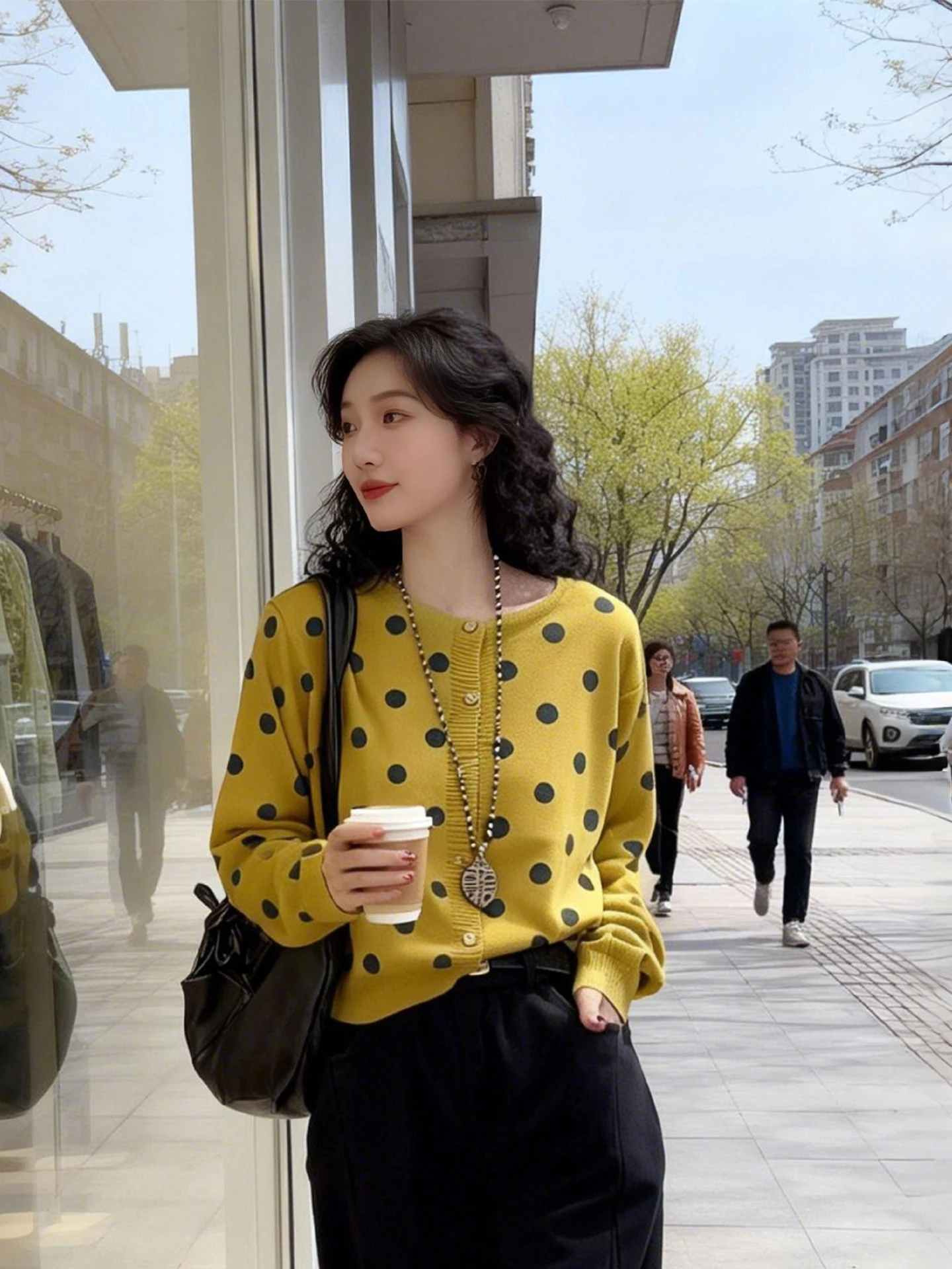 Fashionable Korean Style Long Sleeve round Neck Knitted Cardigan Spring 2026 Polka Dot Casual Comfortable Women's Top
Fashionable Korean Style Long Sleeve round Neck Knitted Cardigan Spring 2026 Polka Dot Casual Comfortable Women's Top