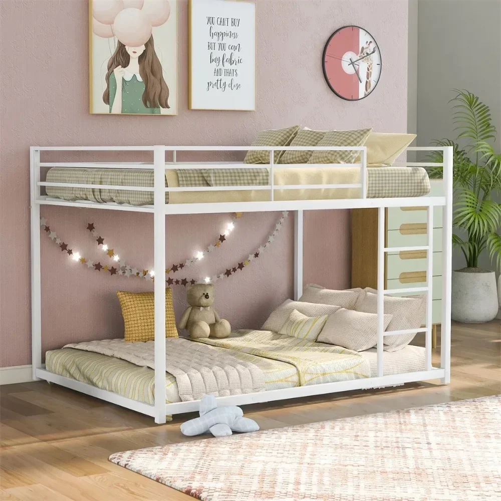 Full over Full Size Loft Bed with Safety Guard Rails and Side Ladder for Bedroom, Sturdy High-quality Steel Bunk Bed Frame
Full over Full Size Loft Bed with Safety Guard Rails and Side Ladder for Bedroom, Sturdy High-quality Steel Bunk Bed Frame