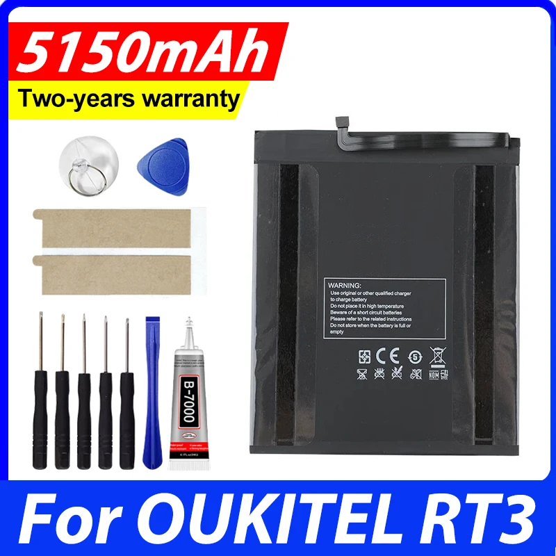 P06 Battery 5150mAh For OUKITEL RT3 Mobile Phone Bateria With Tools
P06 Battery 5150mAh For OUKITEL RT3 Mobile Phone Bateria With Tools