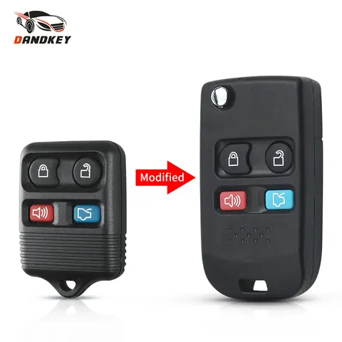 Dandkey 3 1 4 Tasten für Ford Crown Victoria Escape Expedition Explorer Explorer Sport modifizierte Fernbedienung Flip Remote Key