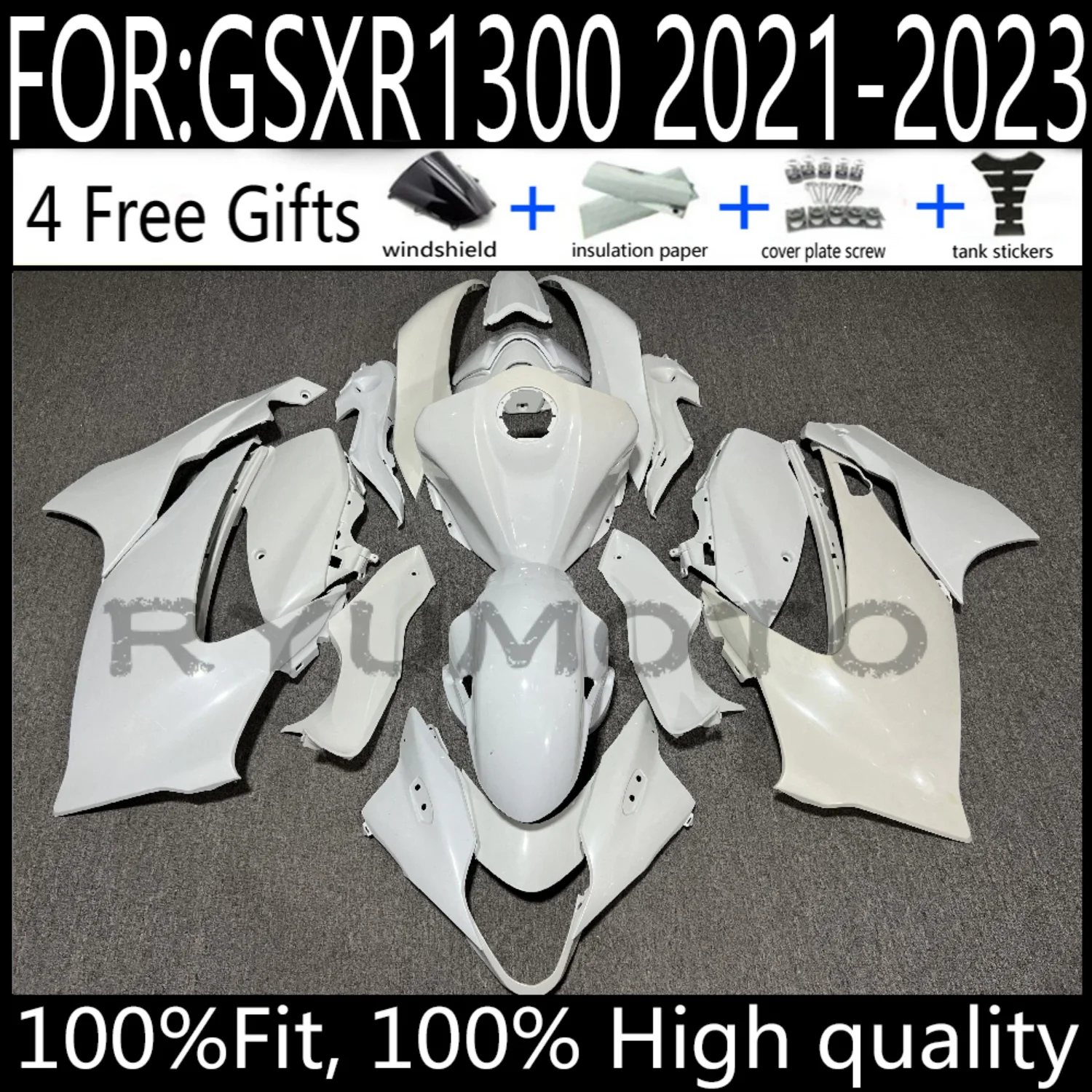 GSXR1300 GSX-1300R 2021 - 2024 2021 2022 2023 2024 Motorcycle Bodywork Set Injection ABS Plastics Full Fairings Kit
GSXR1300 GSX-1300R 2021 - 2024 2021 2022 2023 2024 Motorcycle Bodywork Set Injection ABS Plastics Full Fairings Kit