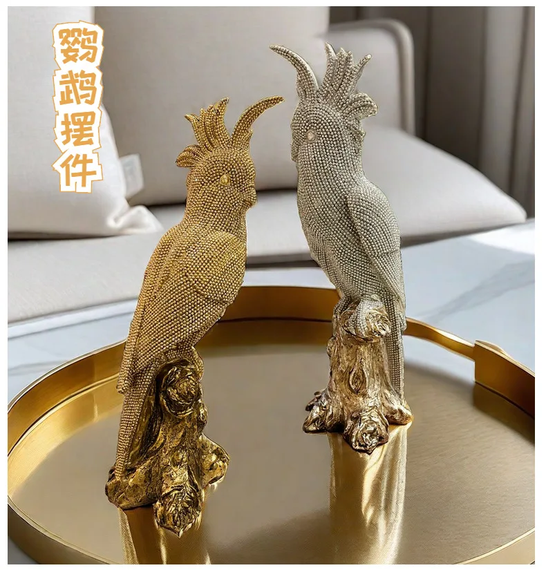 New resin handicraft parrot ornaments, light luxury home, living room, soft decoration, housewarming gift small ornaments
New resin handicraft parrot ornaments, light luxury home, living room, soft decoration, housewarming gift small ornaments