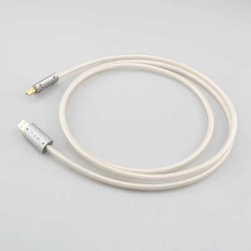 Hi-End OCC silver plated USB audio cable data USB cable DAC USB hifi cable A-B usb cable USB Plug HIFI
Hi-End OCC silver plated USB audio cable data USB cable DAC USB hifi cable A-B usb cable USB Plug HIFI