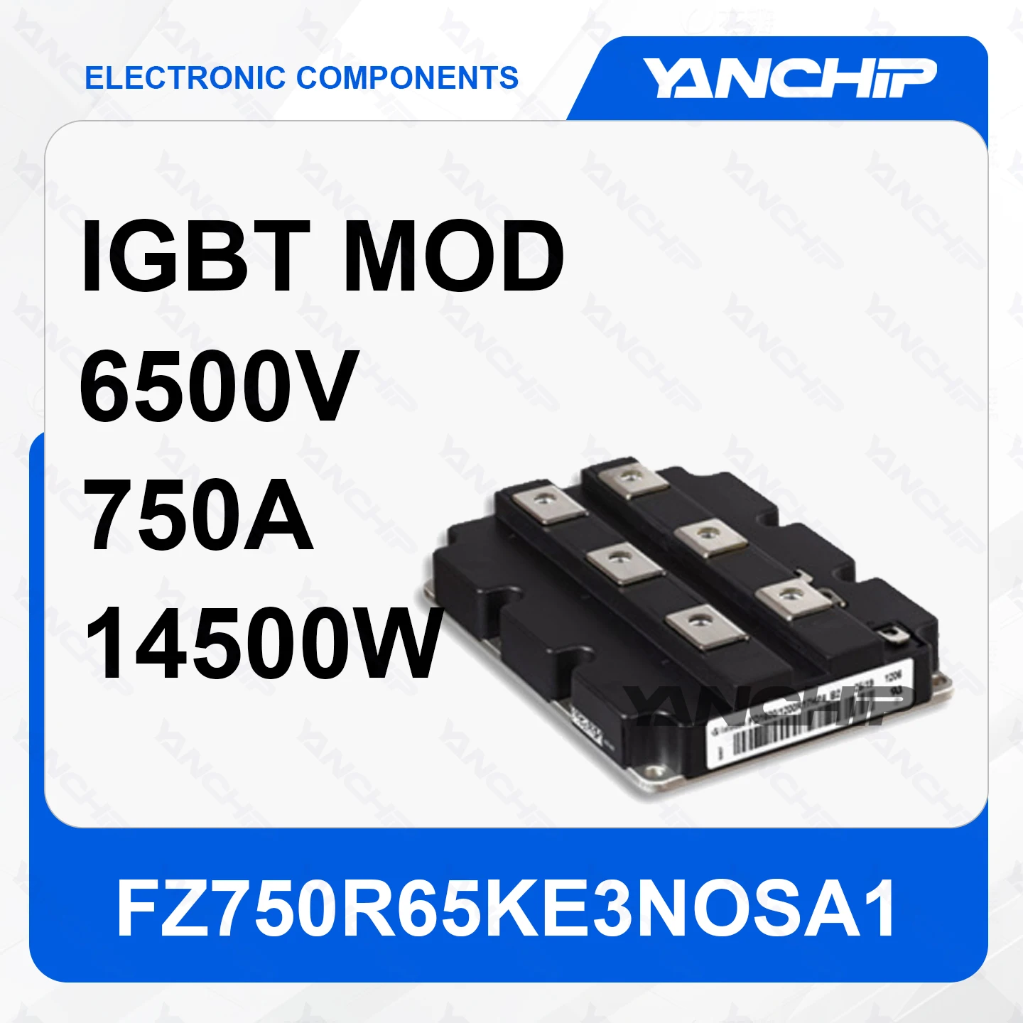 IGBT MOD FZ750R65KE3NOSA1 Single circuit 6500V 750A 14500W base mounted 3.4V @ 15V,750A 5 mA 205 nF @ 25 V -50°C ~ 125°C
IGBT MOD FZ750R65KE3NOSA1 Single circuit 6500V 750A 14500W base mounted 3.4V @ 15V,750A 5 mA 205 nF @ 25 V -50°C ~ 125°C