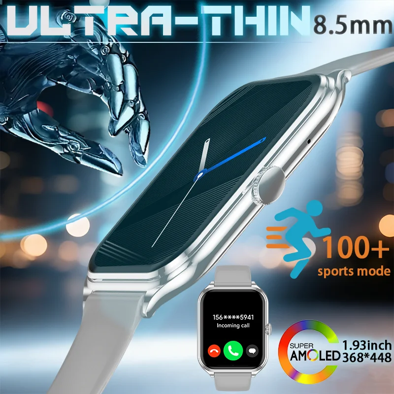 LIGE 2026 New Ultra Thin Smart Watch for Men Women 1.93inch AMOLED HD Display BT Call Customs Faces Sports Fitness Smart Watches
LIGE 2026 New Ultra Thin Smart Watch for Men Women 1.93inch AMOLED HD Display BT Call Customs Faces Sports Fitness Smart Watches