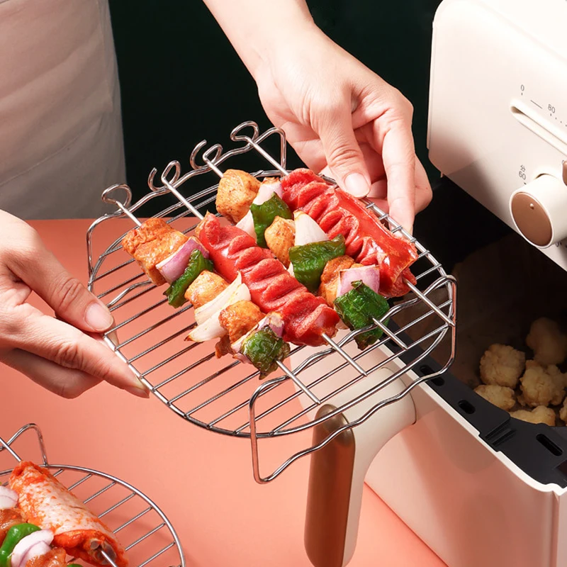 Air Fryer Rack Square Stainless Steel Airfryer Drain Oil Accessories 6/7/8 Inch Oven Baking Holder Double Layer Dehydrator Racks
Air Fryer Rack Square Stainless Steel Airfryer Drain Oil Accessories 6/7/8 Inch Oven Baking Holder Double Layer Dehydrator Racks