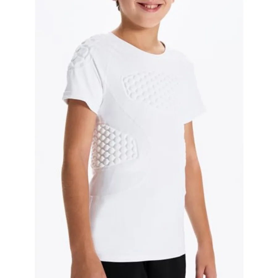 Youth Boys Padded Football Shirt Baseball Lacrosse Comprion Undershirt Chest Rib Heart Shoulder Protector Gear
Youth Boys Padded Football Shirt Baseball Lacrosse Comprion Undershirt Chest Rib Heart Shoulder Protector Gear