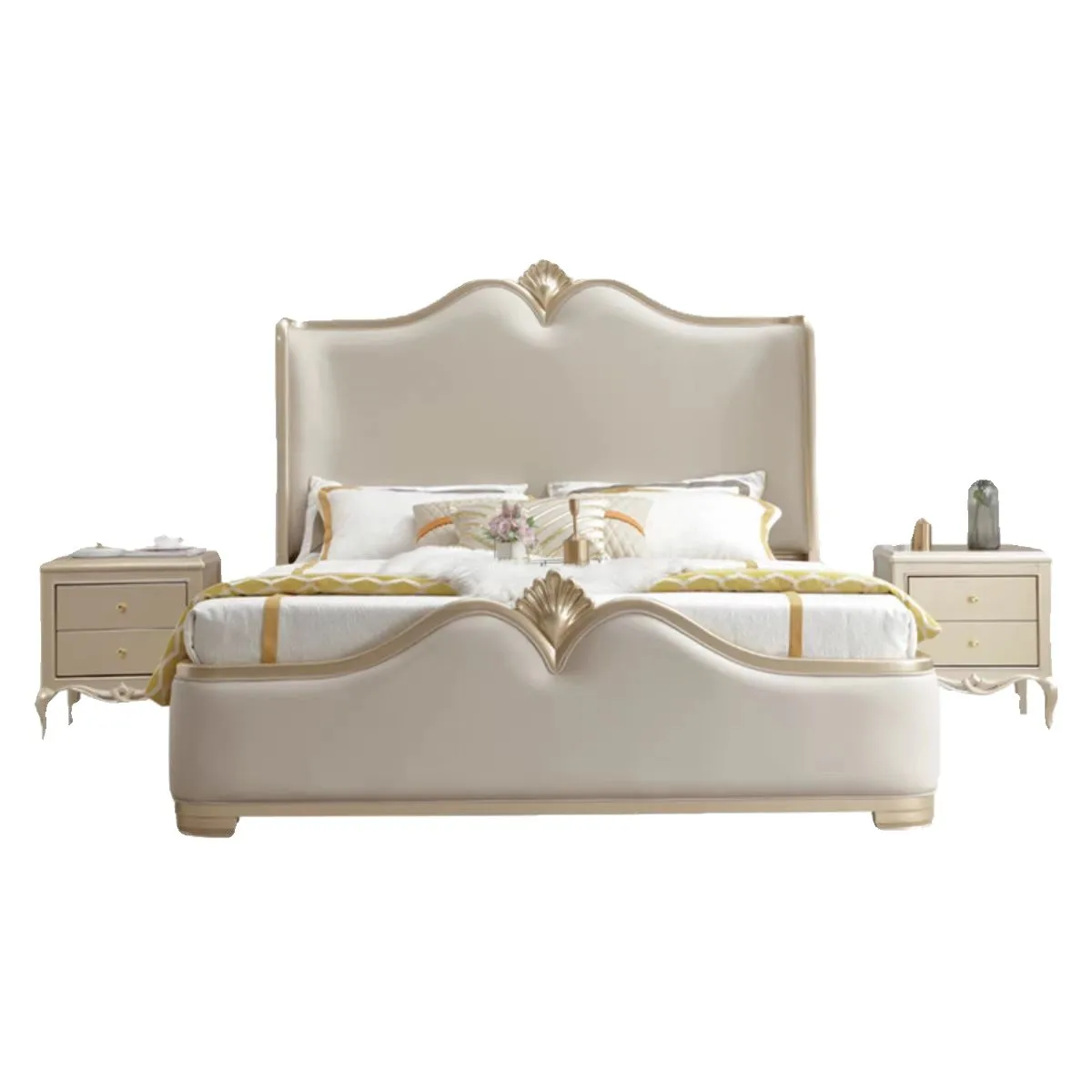 CX light luxury solid wood bed 1.8 meters crown bed, modern simple master bed
CX light luxury solid wood bed 1.8 meters crown bed, modern simple master bed